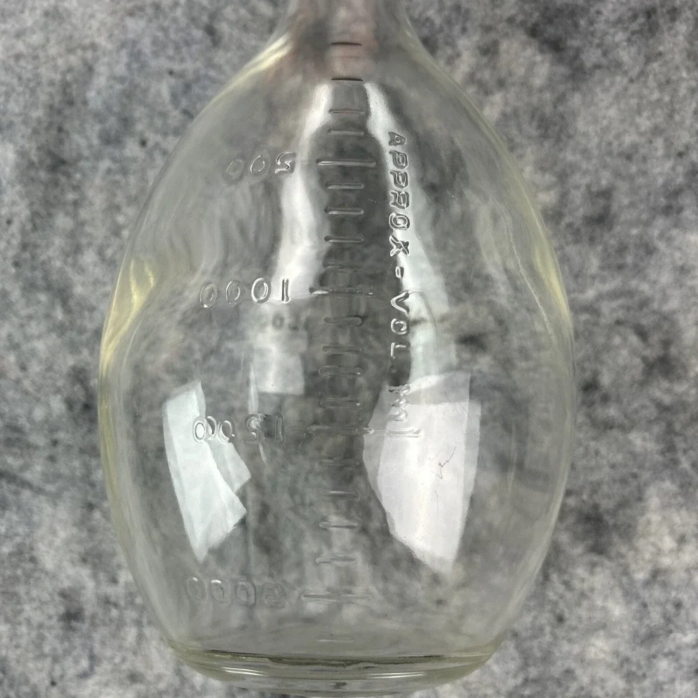 Vintage MacBick 2000‎ ML Glass Bottle Science Beaker Antique Corning USA 11''